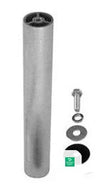 Quick Mount QBase 3.25 Post (incl. post to rack h/w) Mill - QM-QBP-3.25-M1 — side angle