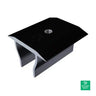 S-5! Mid Grab For Solar Metal Roofs - S-5-PV Kit 2.0 Mid Black Anodized — front view