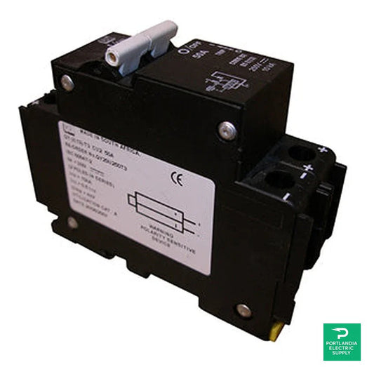 Midnite Solar 2-POLE Din-mount 20a Circuit Breaker - MNEAC20-2P — front view