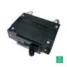 Outback Power 1-Pole Panel Mount 15A Circuit Breaker - PNL-15-AC/DC — front view