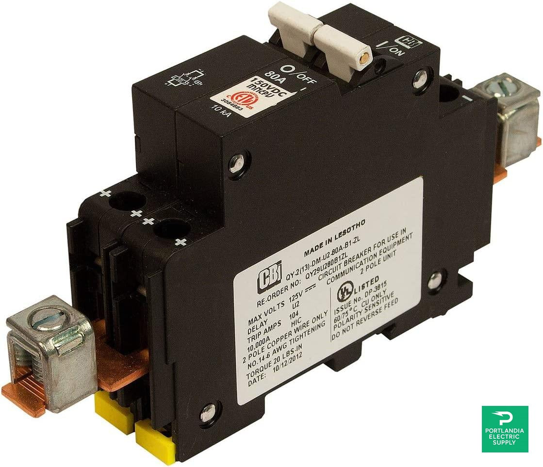 Midnite Solar Din Mount 100A Circuit Breaker - MNEPV100 — front view
