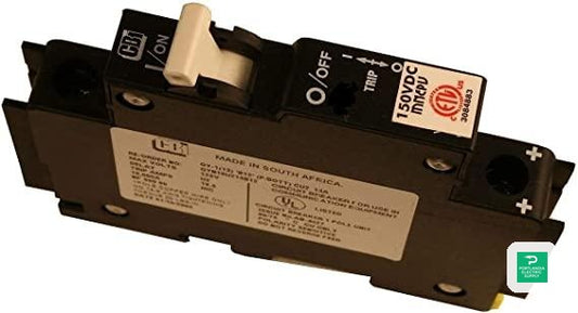 Midnite Solar Circuit Breaker 1A 150VDC 1-POLE Din Mount - MNEPV1 — front view