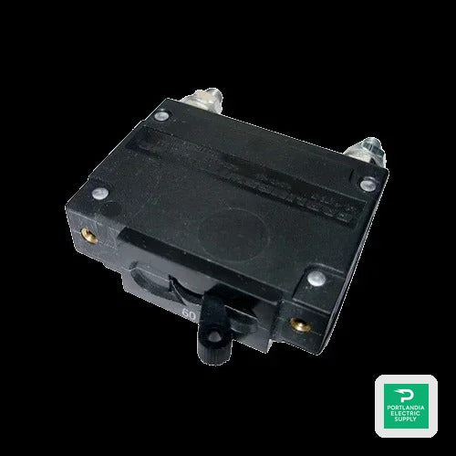 MidNite Solar 50A 150VDC 120VAC Non-Polarized Panel Mount Circuit Breaker - MNEDC50 — front view