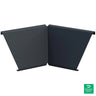 Ironridge Contour Black Trim Inside Corner Cap - CTR-IN-01-B1 — front view