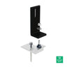 IronRidge Tile Replacement Base in Black - KOB-1L02-B1 — front view