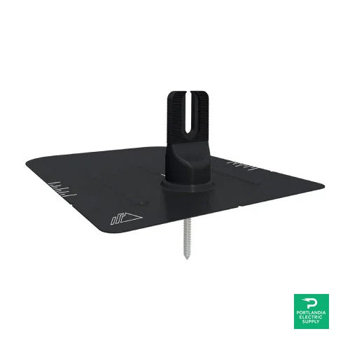 IronRidge 9x12-inch FlashFoot2 w/ Mill Finish - FF2-02-B2 — front view