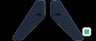 Ironridge Contour Black Trim End Caps - CTR-CAP-01-B1 — front view