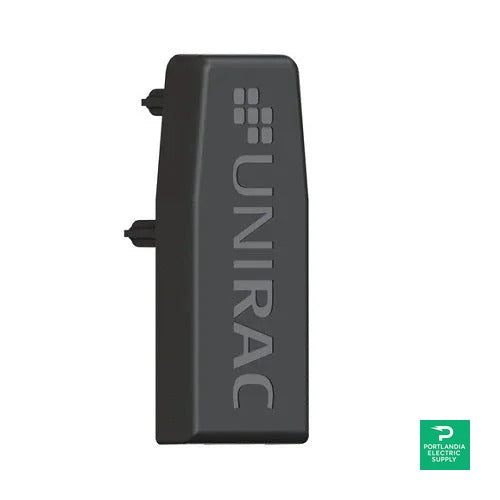 Unirac Solarmount Black End Cap for SolarMount Standard Rail - 309003P — front view