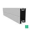 Sunmodo 206" (17) Mill Rail | Durable Mill Finish Mounting Solution - A20288-206-ML — front view