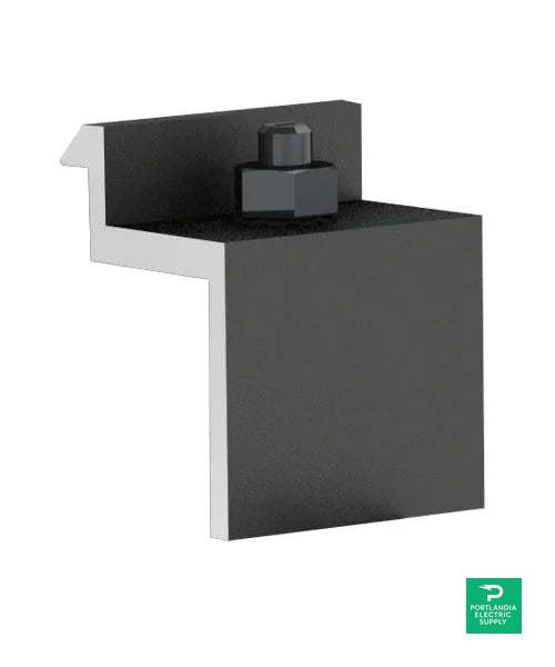 Unirac Solarmount Dark End Clamp 38-40mm - 302023D — front view
