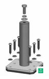 DPW Powerrail 4" Clear Standoff - PRM-EP4 — front view