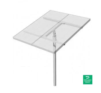 DPW Solar Plp Tpm Top-of-pole Mount For 2 Type-h Module - TPM2-H — side angle