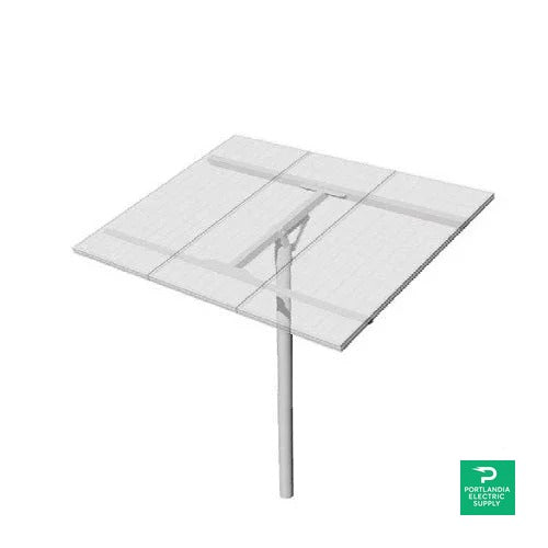 DPW Solar PLP Top-of-pole Mount For 3 Type-g Modules 4" Pipe - TPM3-G — front view