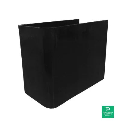 Prosolar Black End Cap - A-2.0 ENDCAP-24B — front view
