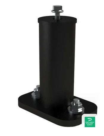 Unirac 3 Dark Standoff - 004300D — side angle