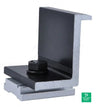 Prosolar Rooftrac Black End Clamp 30.7-32mm - C1210EC-1B-G — front view