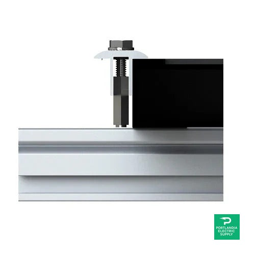 Unirac Solarmount Mill Mid Clamp 30-46mm (Universal-AF) - 302045M — front view