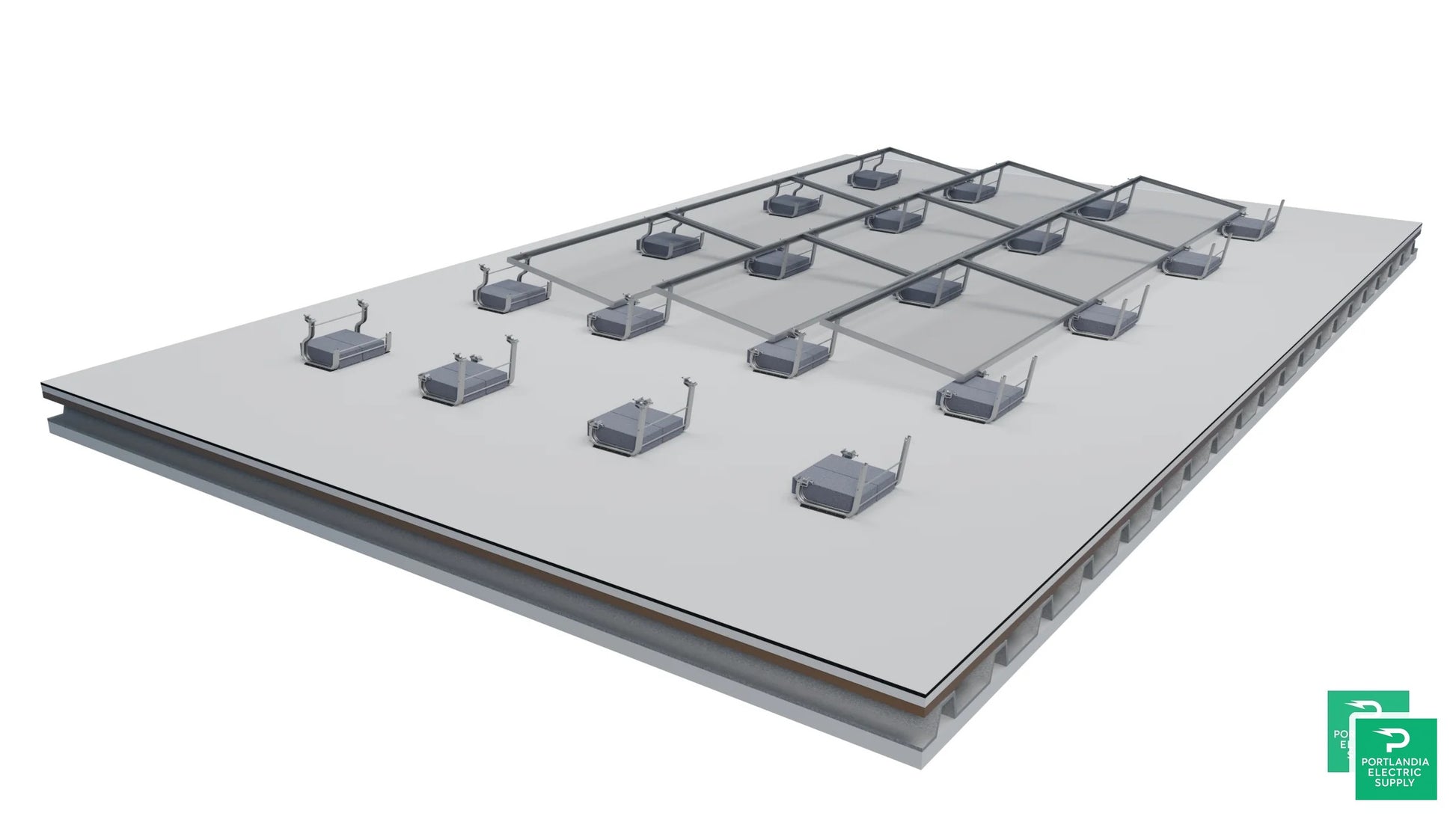 Unirac Roofmount Ballast BAY - 310800 — front view