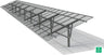 Unirac GFT 166' (14') Mill Ground Tilt Rail - 411166m — front view