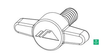 Ironridge Bridge Screw Kit - FX RAIL-LESS FX-NORTH-screw — side angle