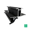 Ironridge 40mm Black FX Rail-Less Bridge - FX RAIL-LESS FX-BRIDGE-40MM-B — front view
