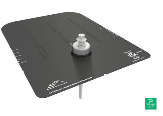 IronRidge FX RAIL-LESS Black Flashing - FX-FLASH-B — front view