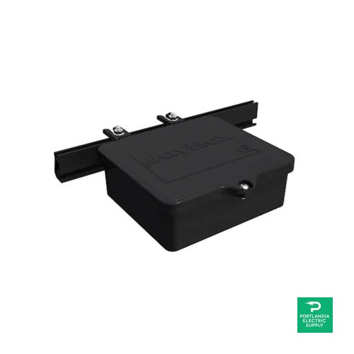 Quick Mount Black Junction Box - QM-JBX-RL02-B1 — front view
