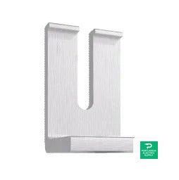 Quick Mount (L-Foot Open Slotted Mill) Quick Mount Single Slot L-Foot Only Mill Finish - QM-LF-M1 — side angle