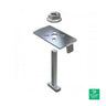 DPW Clear Mid Clamp 40-46mm Mid AMP Clamp with RAD Turn Bolt - PA-GMC-40-46-RAD — front view