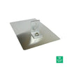 Ecofasten Greenfasten 8 Flashing Galvalume Base For Single Bracket Mill Finish - GF1-GAL-MLL-812 — front view