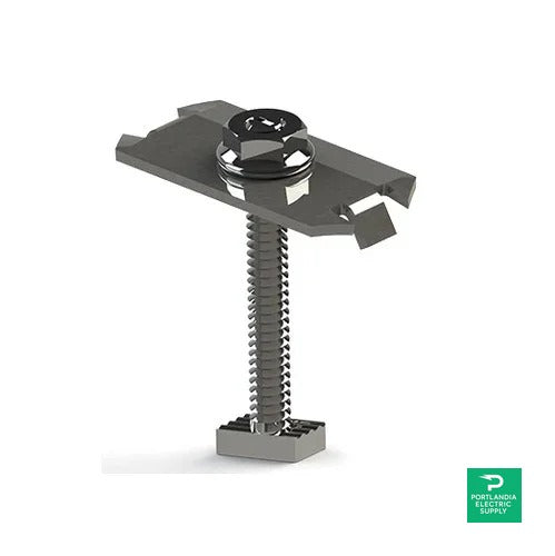 Unirac Solarmount 45-52mm SolarMount Preassembled Mill Mid Clamp - 302028C — front view