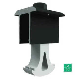 Snapnrack Ultra Rail Black Mid Clamp - 242-02071 — front view