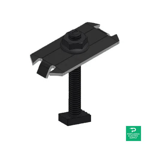 Unirac Solarmount Dark Mid Clamp 45-52mm - 302028D — front view
