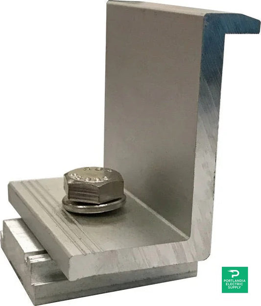 Prosolar Clear End Clamp 30.7-32mm - C1210EC-1-G — front view