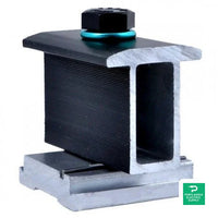 Prosolar Black Mid Clamp 30-32mm - C200IMC-1B-G — front view