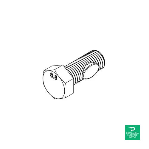 Ironridge Ground Screw Attachment Bolt Hex Head W/ Thread Loc - GM-HSHW-01-M1 — front view