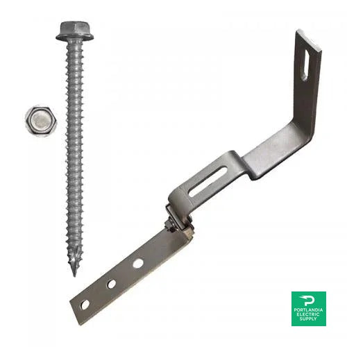 QuickBOLT Height Adjustable Roof Hook For Side Mount Rails - 17612 — front view