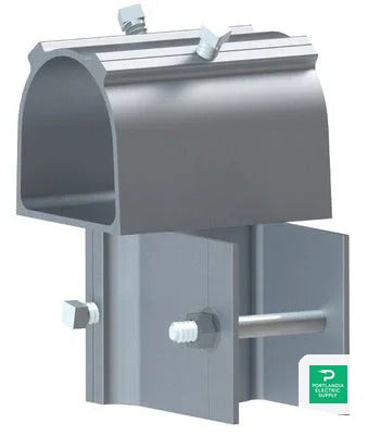 Unirac U-LA 2 Aluminum Front Cap - 403211C — side angle