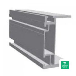 Unirac Solarmount 246inch (21') Mill Heavy Duty Rail - 410246M — side angle