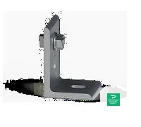 Unirac Solarmount Clear Serrated L-foot - 304001C — side angle