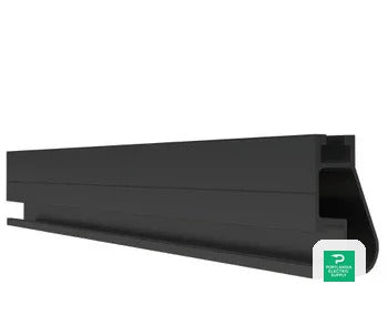 Ironridge XR RAIL 168 (14) Black RAIL - XR-10-168B — side angle