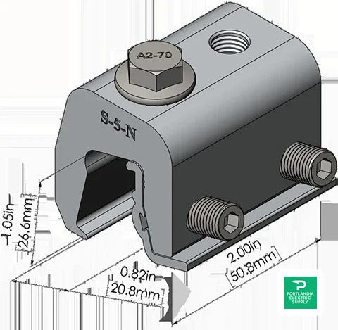 S-5! Metal Roof Clamp - S-5-S-C — front view