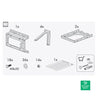 SMA Solar Mounting Bracket - UMS_KIT-10 — front view