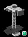 K2 Solar Systems Mid Clamp UL2703+ 40-44mm Mill pack of 20 - 4000605 — front view