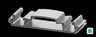 K2 Solar Systems Dome R2 Base Component for D-Dome Railless2 System - 4000593 — front view