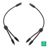 SolarEdge MC4 Parallel Branch Connectors (bag of 10) - SE-IAC-RBAT-USYCBL-01 — front view