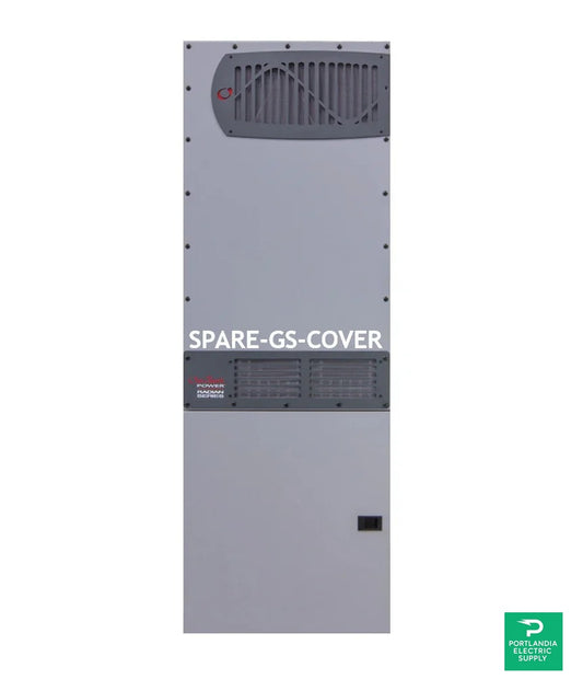 Outback Power Replacement GS inverter cover - grey powder coat finish - SPARE-GS-COVR — front view