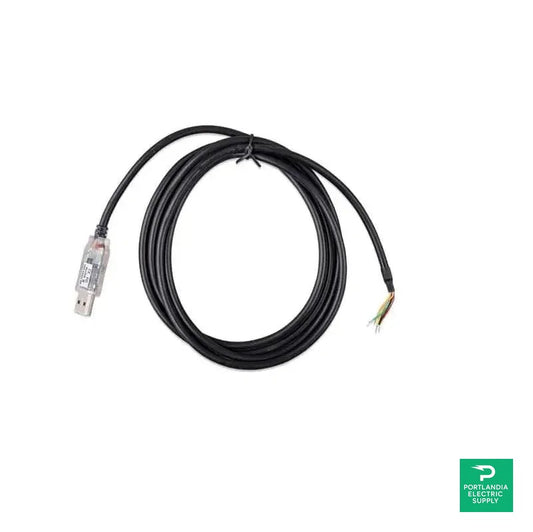 Victron RS485 to USB interface cable 5 m (needed to connect to the AC sensor to the Color - ASS030572050 — front view