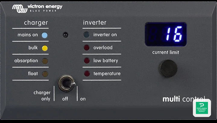Victron Digital Multi Control 200/200A GX (90AÂº RJ45) - DMC000200000R — front view