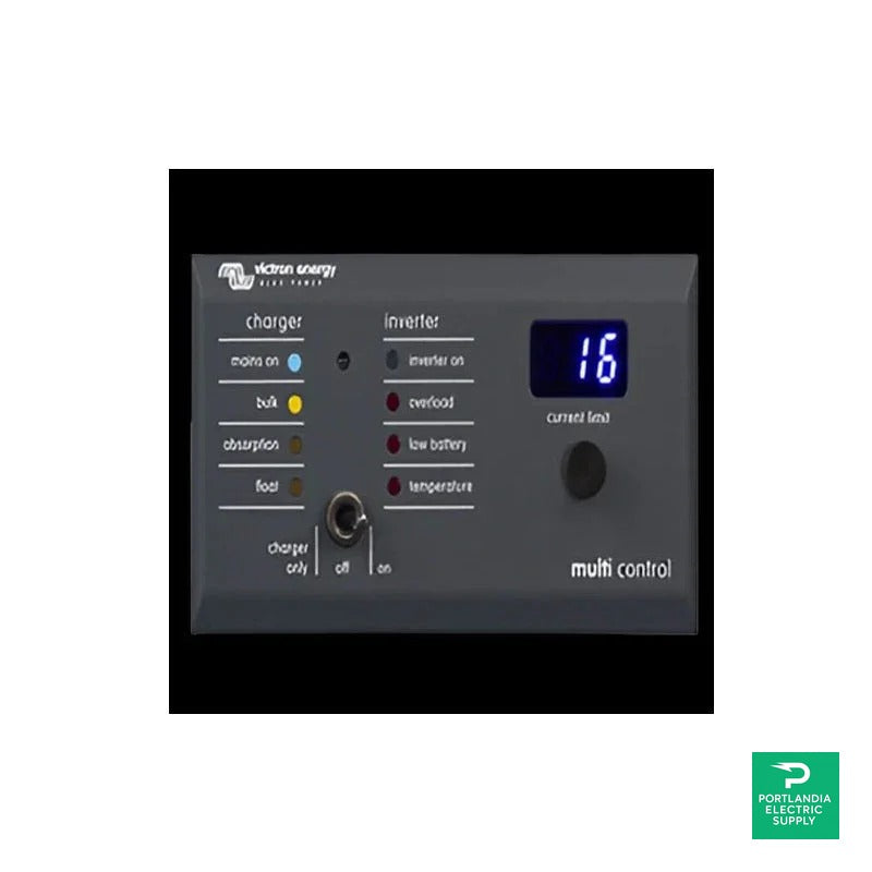 Victron Digital Multi Control 200/200A GX (90AÂº RJ45) Above panels - DMC000200010R — front view